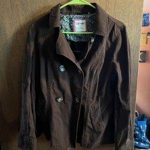 Lightly used brown denim jacket